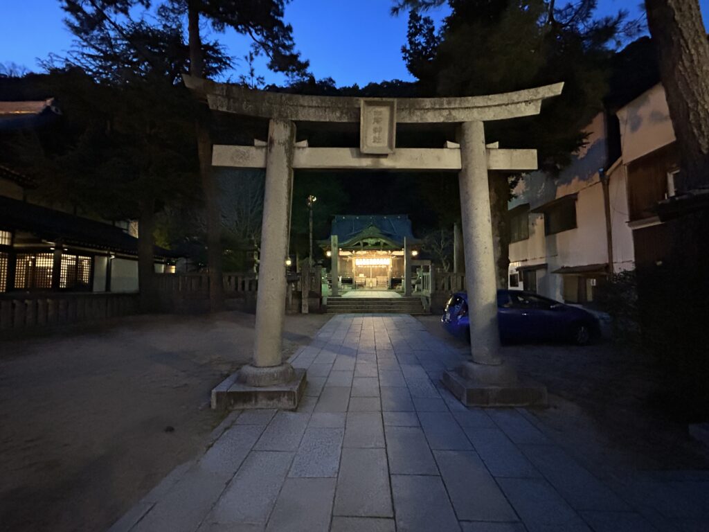 四所神社の夜景
