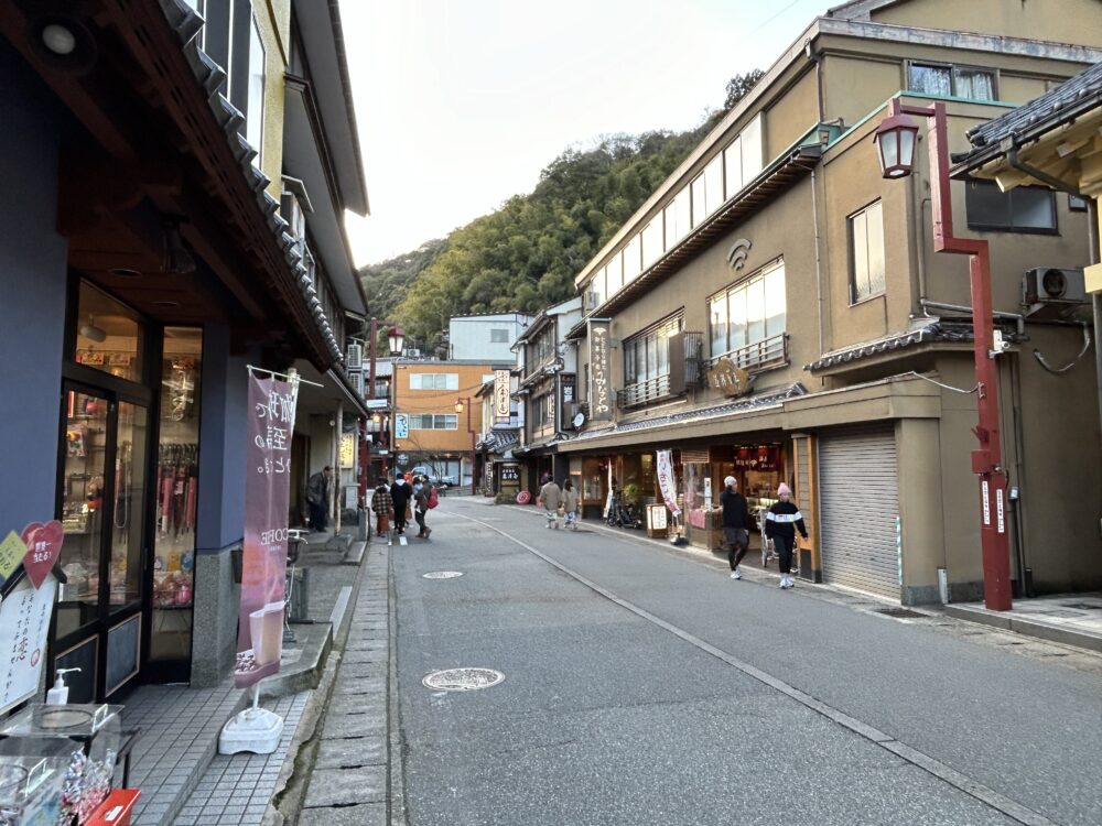 城崎温泉街の様子