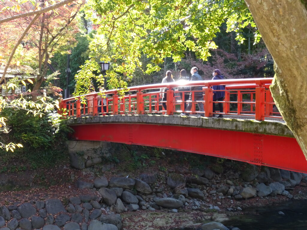 桂川と赤い橋