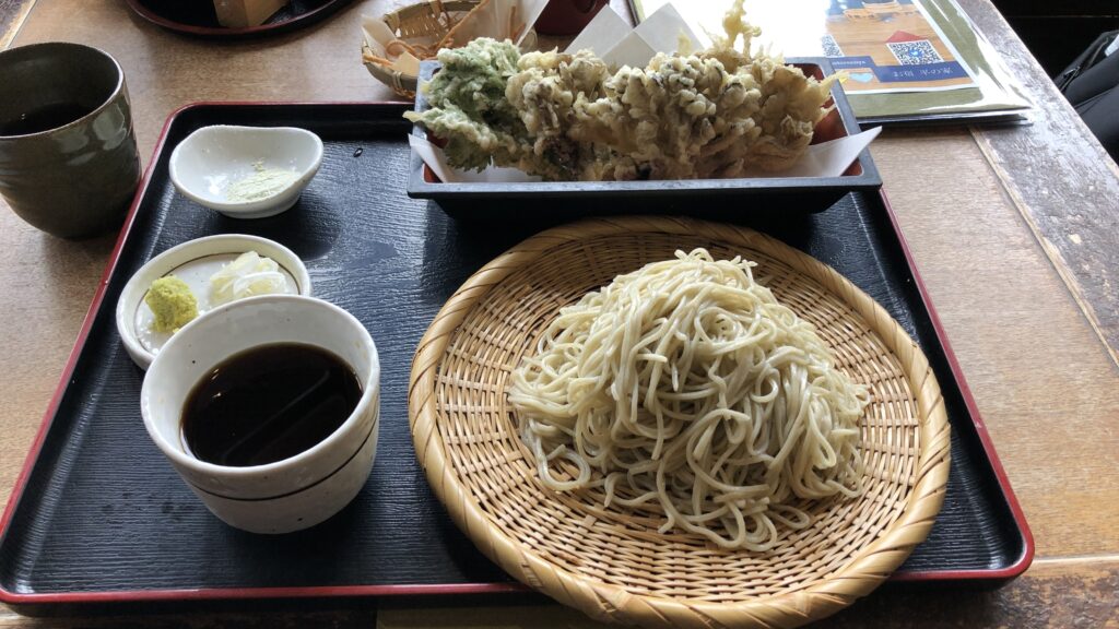 舞茸天ざるそば