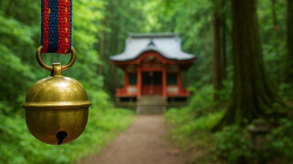 神社と熊鈴