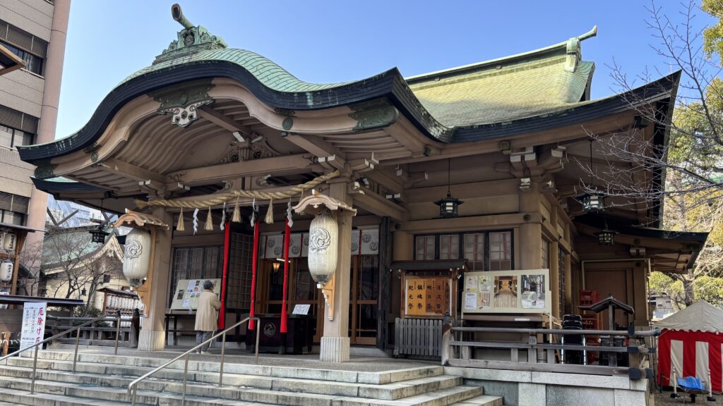 坐摩神社の拝殿
