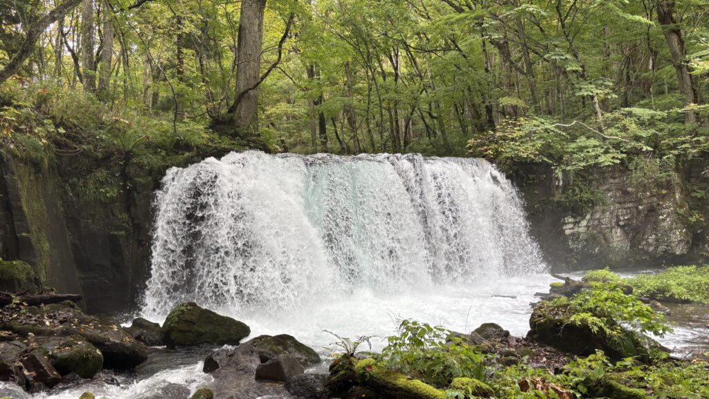 奥入瀬渓流の銚子大滝
