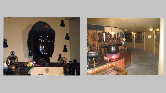 台座内部の胎内巡り