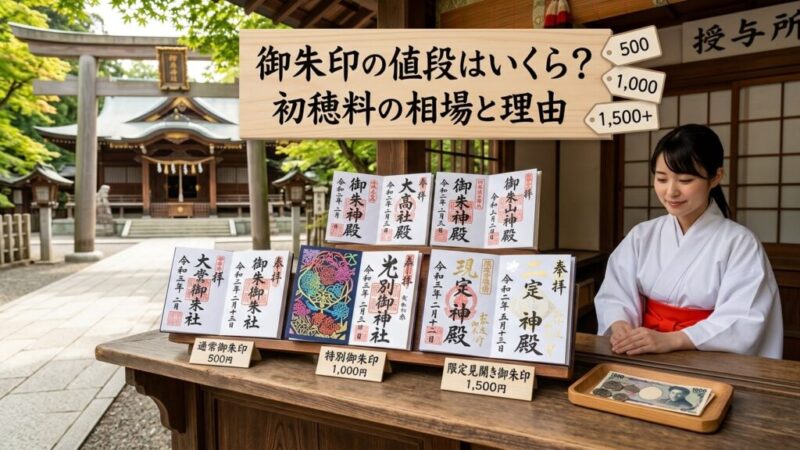 御朱印の値段はいくら？初穂料の相場と高い御朱印の理由を解説